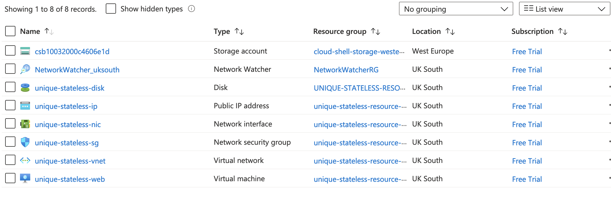 Stateless Application Resources in the Portal