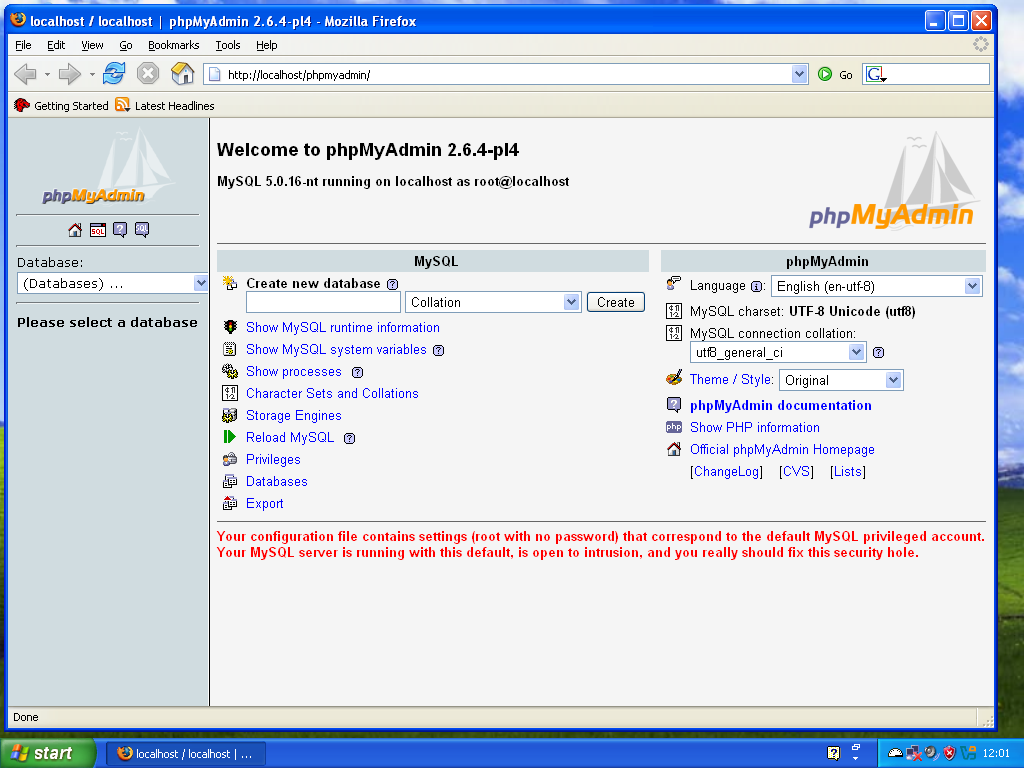 phpMyAdmin